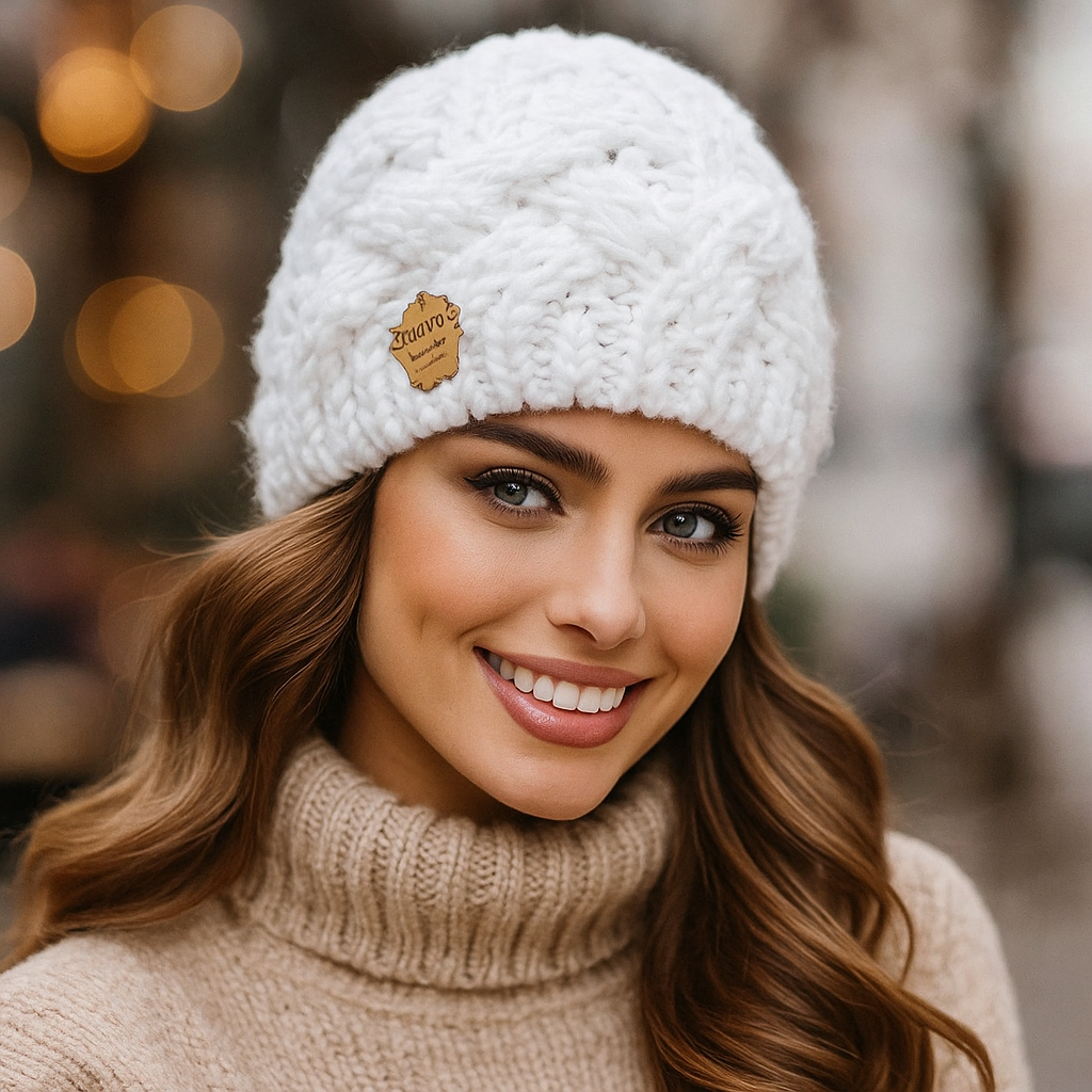 Elena Women's Twisted Knit Winter Beanie - Warm - Stylish