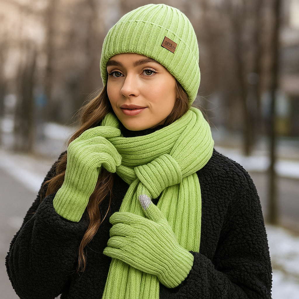 Wintercomfort Set - Warm Beanie - Scarf - Gloves