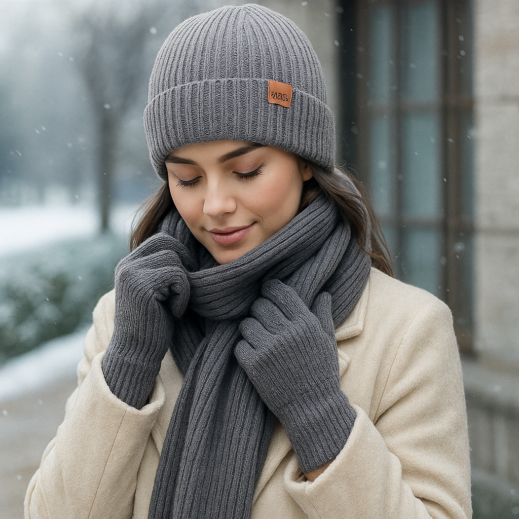 Wintercomfort Set - Warm Beanie - Scarf - Gloves