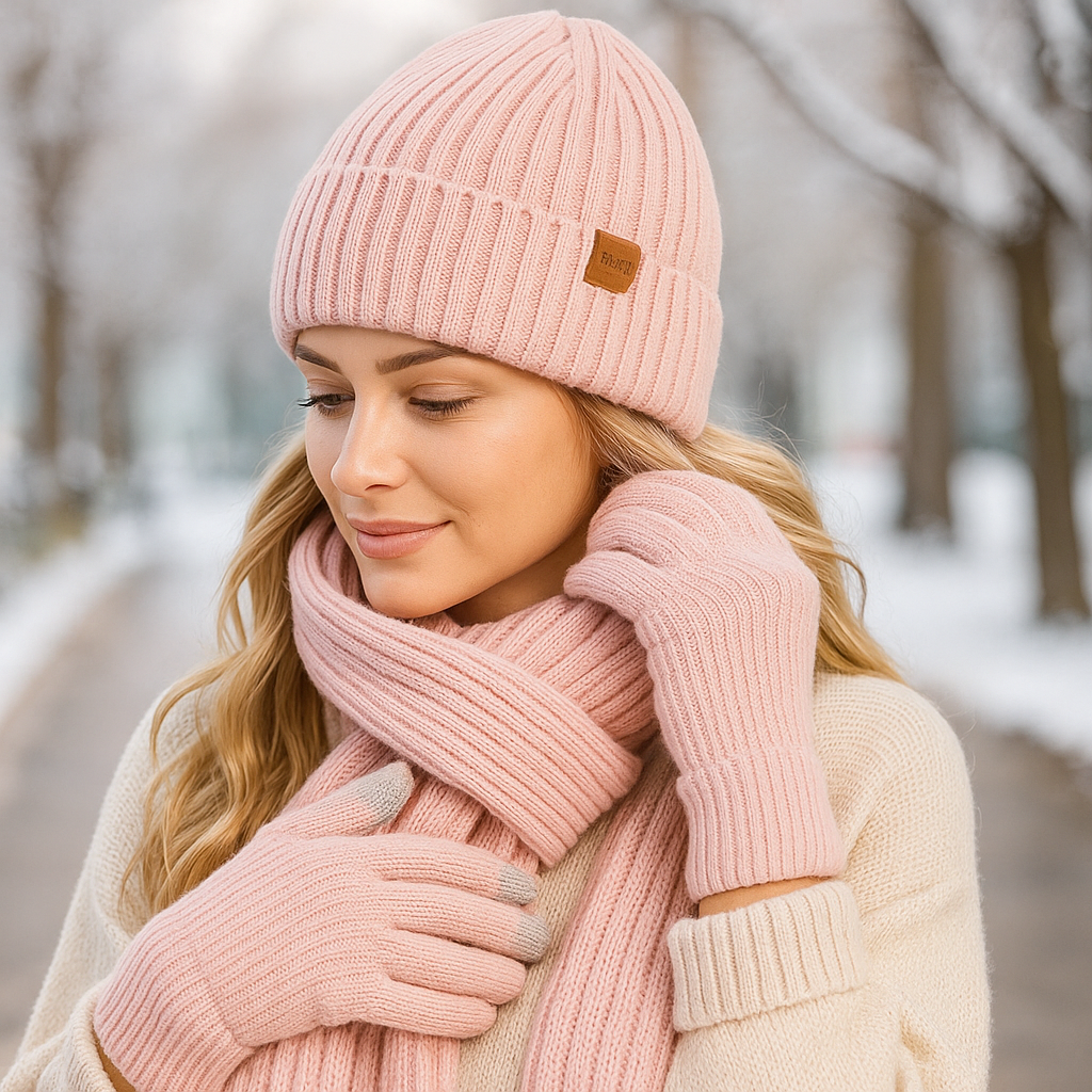 Wintercomfort Set - Warm Beanie - Scarf - Gloves