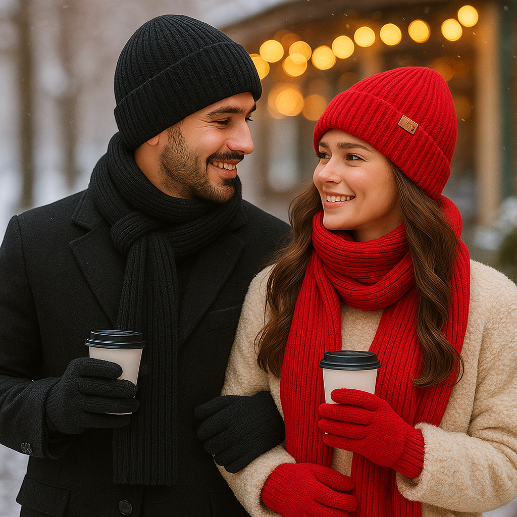 Wintercomfort Set - Warm Beanie - Scarf - Gloves