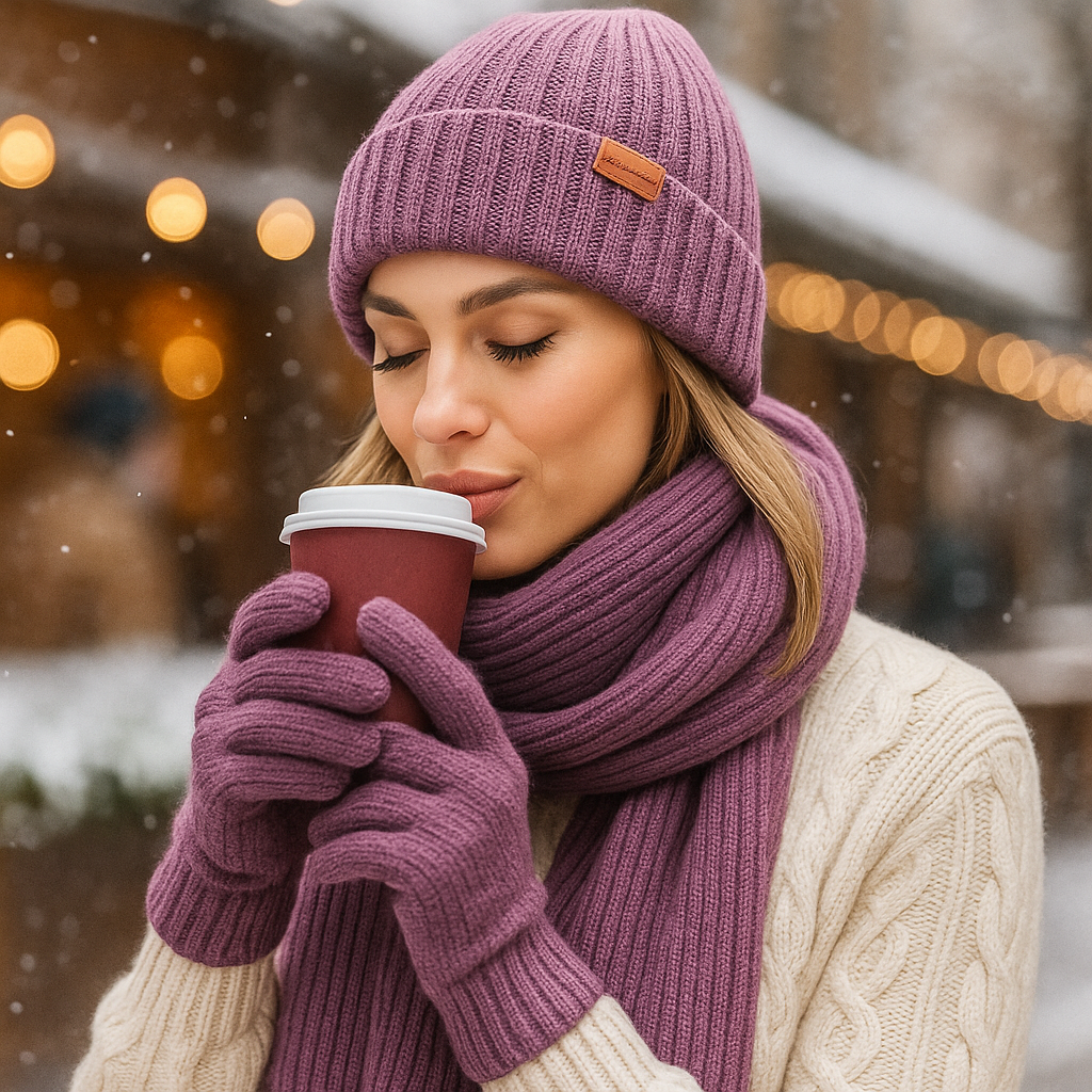 Wintercomfort Set - Warm Beanie - Scarf - Gloves
