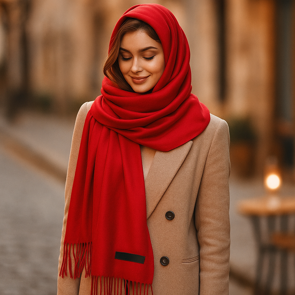 Women's Cashmere Scarf – Long, Soft and Elegant for Winter