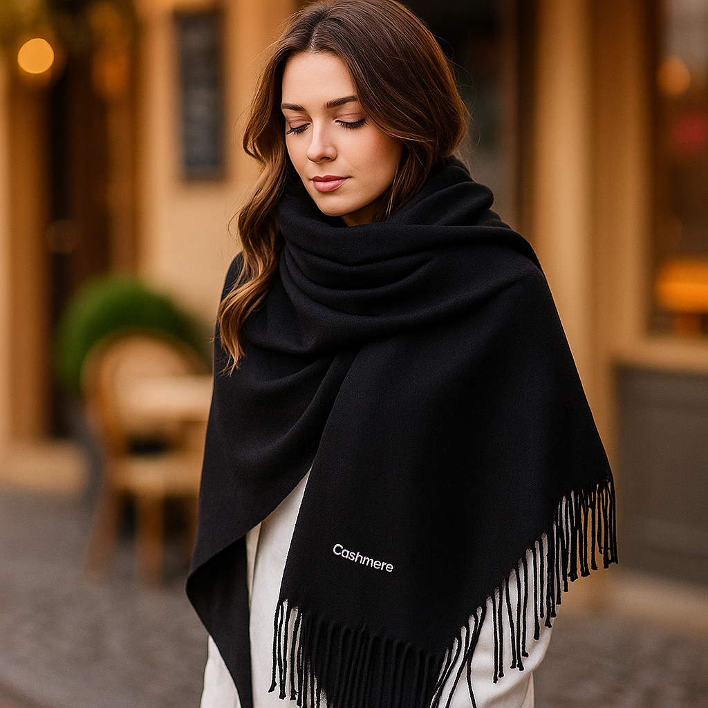 Women's Cashmere Scarf – Long, Soft and Elegant for Winter