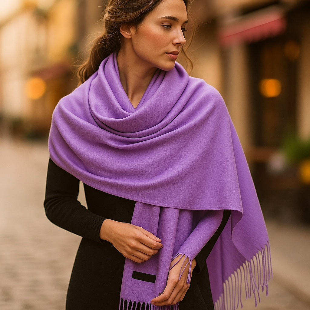 Women's Cashmere Scarf – Long, Soft and Elegant for Winter