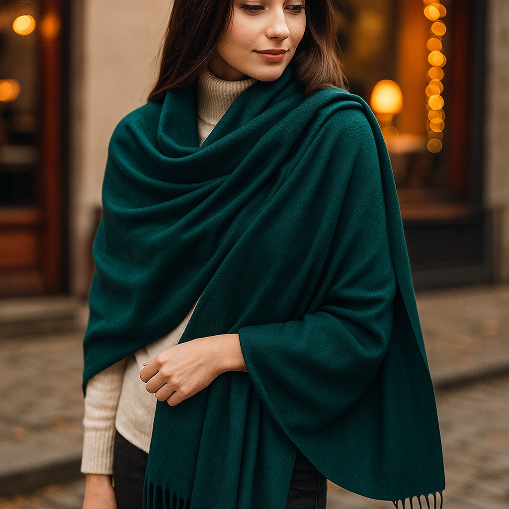 Women's Cashmere Scarf – Long, Soft and Elegant for Winter