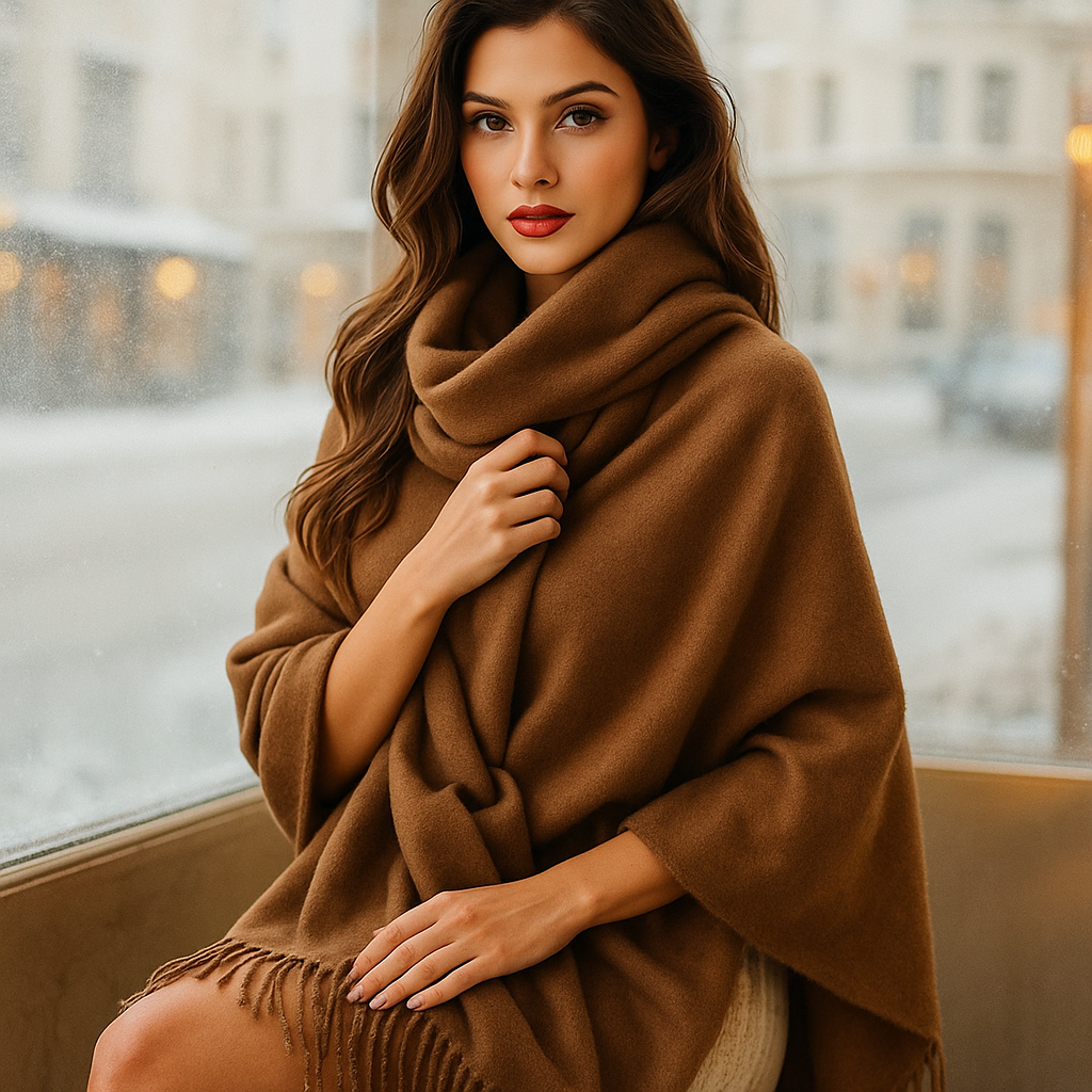 Oversized Cashmere Blend Scarf – Softness and Elegance