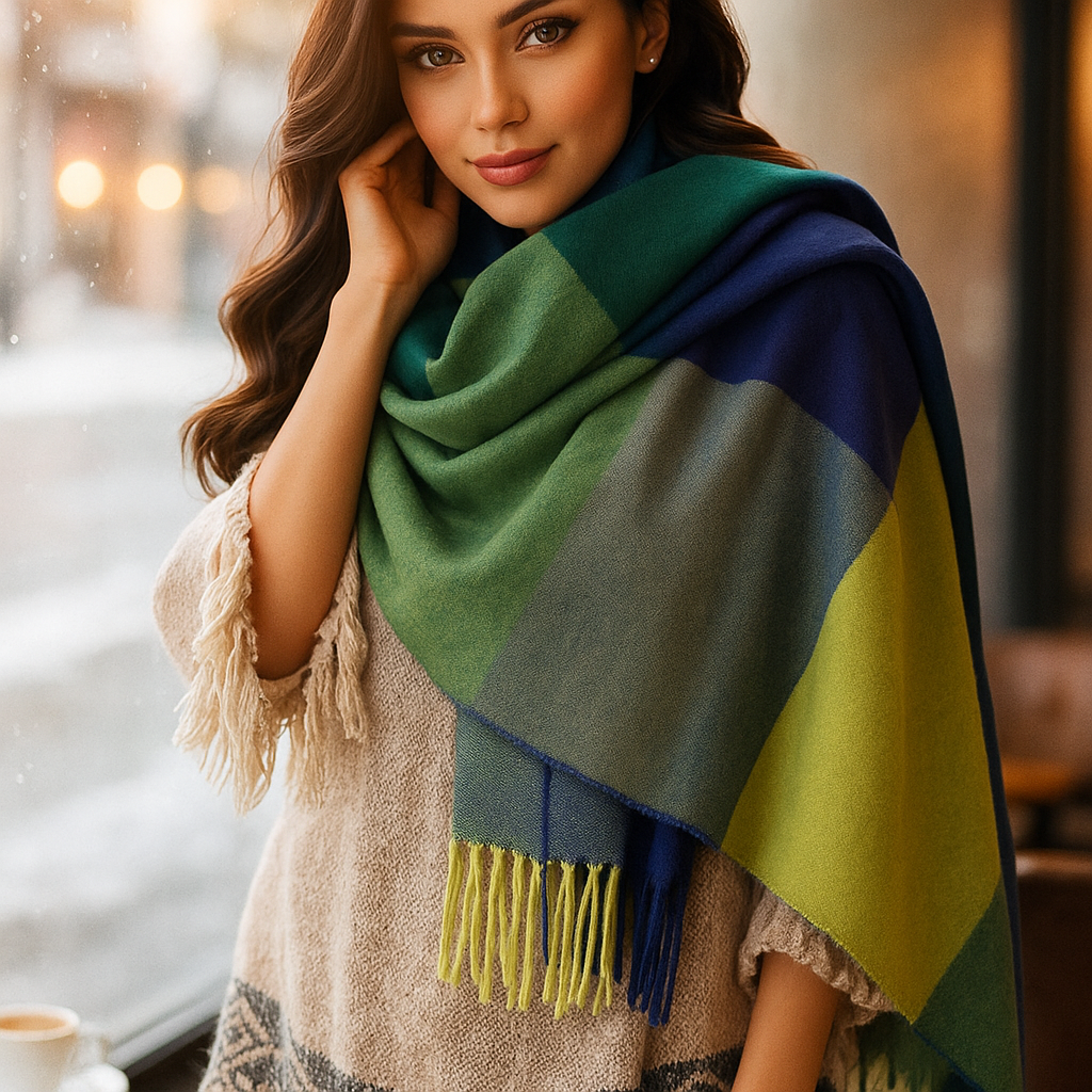 Oversized Cashmere Blend Scarf – Softness and Elegance