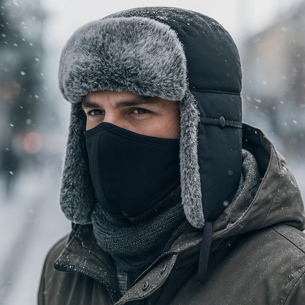 Winter Alpine Hat - Extreme Warmth - Fleece-Lined - Ski-Ready