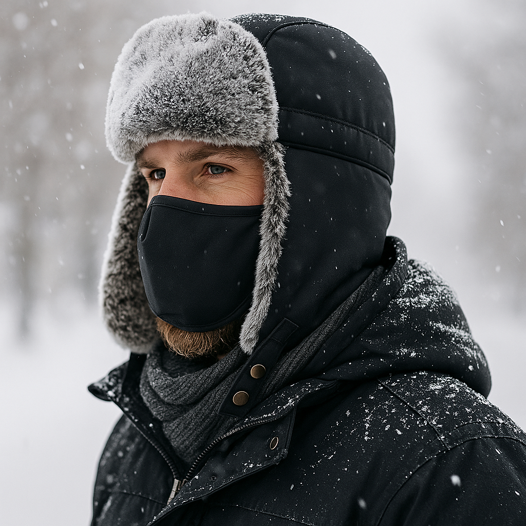 Winter Alpine Hat - Extreme Warmth - Fleece-Lined - Ski-Ready