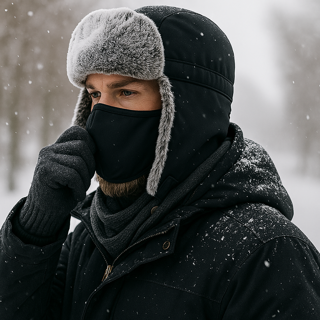 Winter Alpine Hat - Extreme Warmth - Fleece-Lined - Ski-Ready